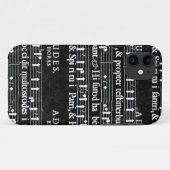 Grunge-Musiknoten Case-Mate iPhone Hülle (Rückseite (Horizontal))