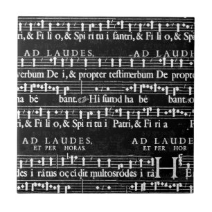 Grunge-Musiknoten Fliese