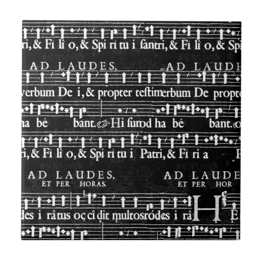 Grunge-Musiknoten Fliese (Vorderseite)