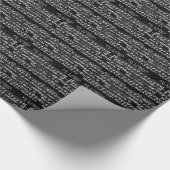 Grunge-Musiknoten Geschenkpapier (Ecke)