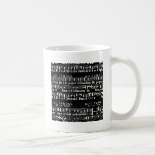 Grunge-Musiknoten Kaffeetasse