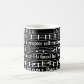 Grunge-Musiknoten Kaffeetasse (Mittel)