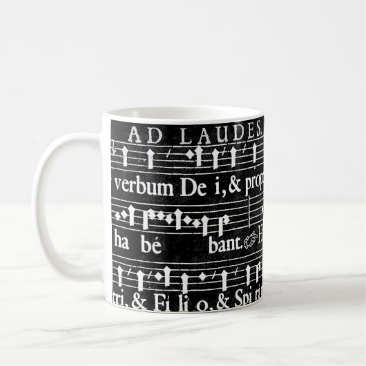 Grunge-Musiknoten Kaffeetasse (Links)
