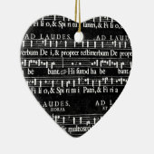 Grunge-Musiknoten Keramikornament (Rechts)