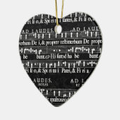 Grunge-Musiknoten Keramikornament (Links)