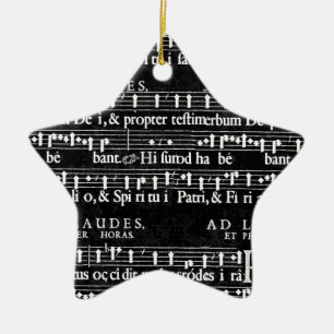 Grunge-Musiknoten Keramikornament