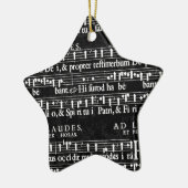 Grunge-Musiknoten Keramikornament (Links)