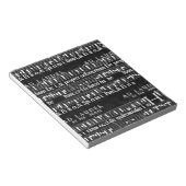 Grunge-Musiknoten Notizblock (angewinkelt)