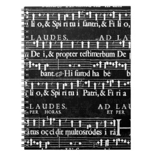 Grunge-Musiknoten Notizblock