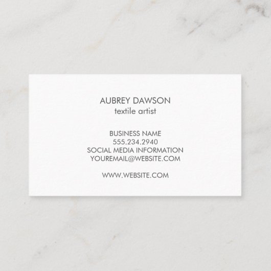 Grunge-Muster | Dunkler Farbblock Visitenkarte (Rückseite)