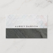 Grunge-Muster | Dunkler Farbblock Visitenkarte (Vorderseite)