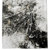 Grunge Natur getrocknete Pflanze Bio Formen neutra Duschvorhang (Vorderseite)