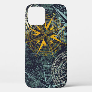 Grunge nautische Rose Wind Kompass vintage vintage Case-Mate iPhone Hülle