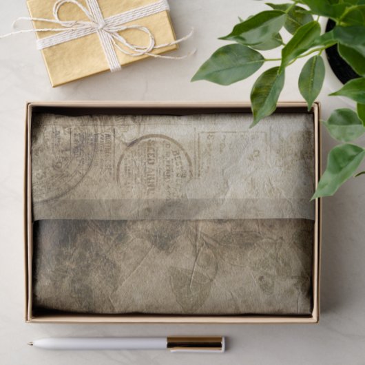 Grunge Newspapier Seidenpapier (Geschenk)