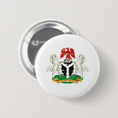 Grunge Nigeria-Wappen Button (Vorne & Hinten)