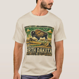 Grunge North Dakota T-Shirt