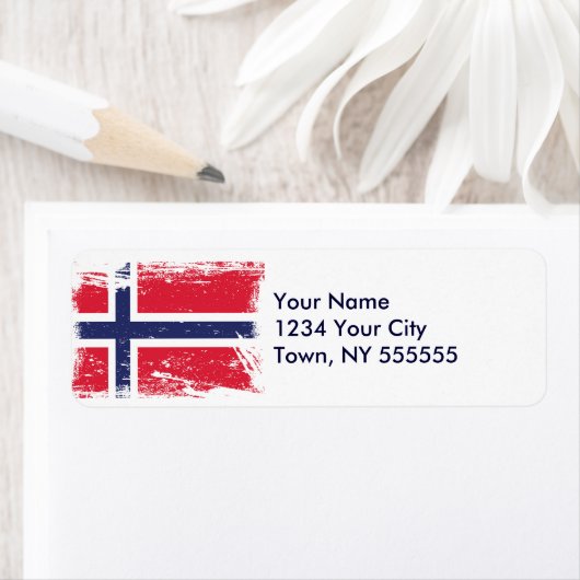 Grunge Norwegen Flag (Insitu)