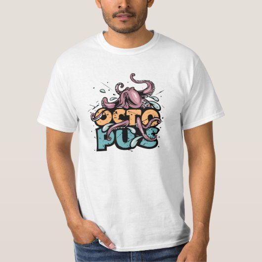 Grunge Octopus T - Shirt (Vorderseite)