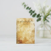 Grunge Old Wood Gold Earring Display Visitenkarte (Stehend Vorderseite)