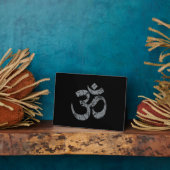 Grunge OM Symbol Spiritualität Yoga Fotoplatte (Seite)