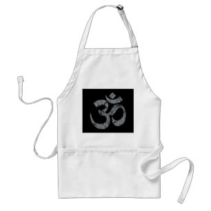 Grunge OM Symbol Spiritualität Yoga Schürze