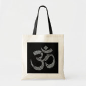 Grunge OM Symbol Spiritualität Yoga Tragetasche (Vorne)