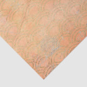 Grunge Orange Retro Art Deco Seidenpapier (Ausschnitt)