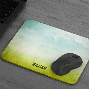 Grunge Paint Mouse Pad mit Individuelle Name Mousepad
