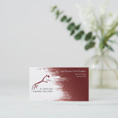 Grunge Paint Red Horse Logo Visitenkarte (Stehend Vorderseite)