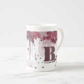 Grunge Paint Spritzer - Port Red - Tasse (Vorderseite Rechts)