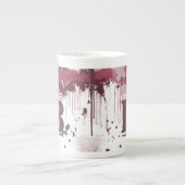 Grunge Paint Spritzer - Port Red - Tasse (Vorderseite)