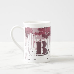 Grunge Paint Spritzer - Port Red - Tasse