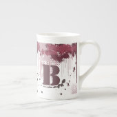 Grunge Paint Spritzer - Port Red - Tasse (Rechts)