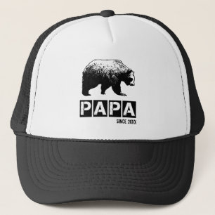 Grunge Papa Bär seit dem Jahr der Vaterschaft Schw Truckerkappe