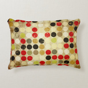 grunge paper background with colored circles patte dekokissen