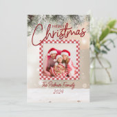 Grunge Paper Design Feiertagskarte (Stehend Vorderseite)