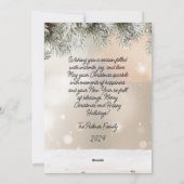 Grunge Paper Design Feiertagskarte (Rückseite)