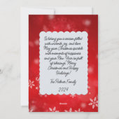 Grunge Paper Design Feiertagskarte (Rückseite)