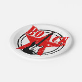 Grunge Pappteller (Schrägansicht)