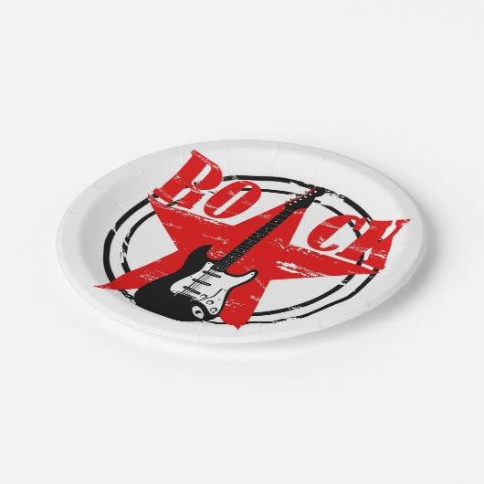 Grunge Pappteller (Schrägansicht)