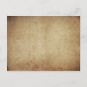 Grunge Parchment Rustic Postkarte (Vorderseite)