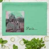 Grunge Paris Grave Handtuch (Gefaltet)