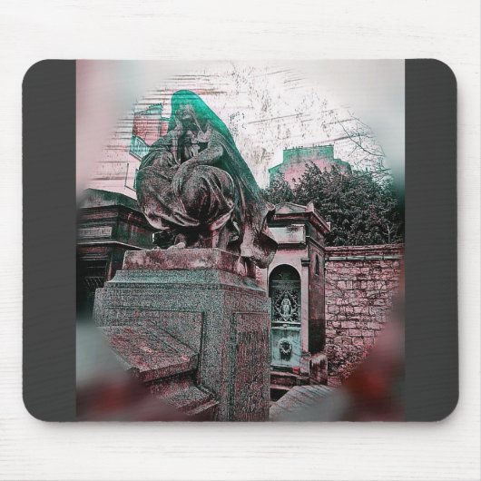 Grunge Paris Grave Mousepad (Vorne)