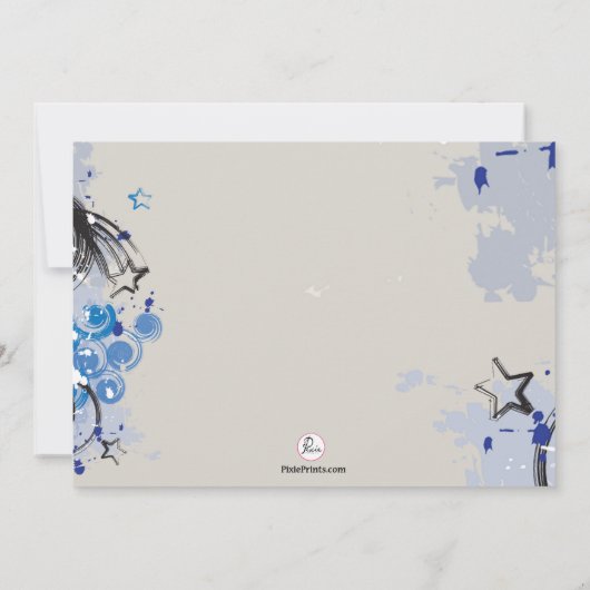 Grunge-Party Einladung (Rückseite)