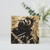 Grunge-Party Einladung (Stehend Vorderseite)