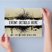 Grunge-Partyflyer Flyer (Hand)
