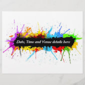 Grunge-Partyflyer Flyer (Hinten)