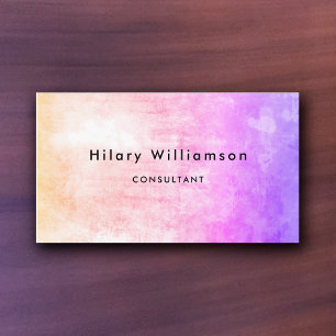 Grunge Pastel Lilac Pink Visitenkarte