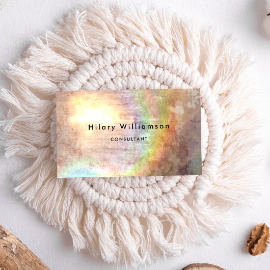 Grunge Pastel Tan Beige Visitenkarte