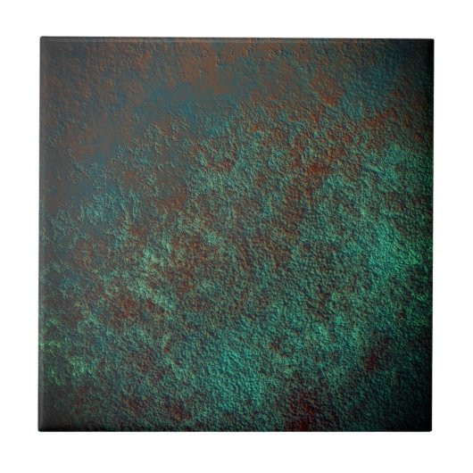 Grunge Patina Vintage Keramik Tile Fliese (Vorderseite)